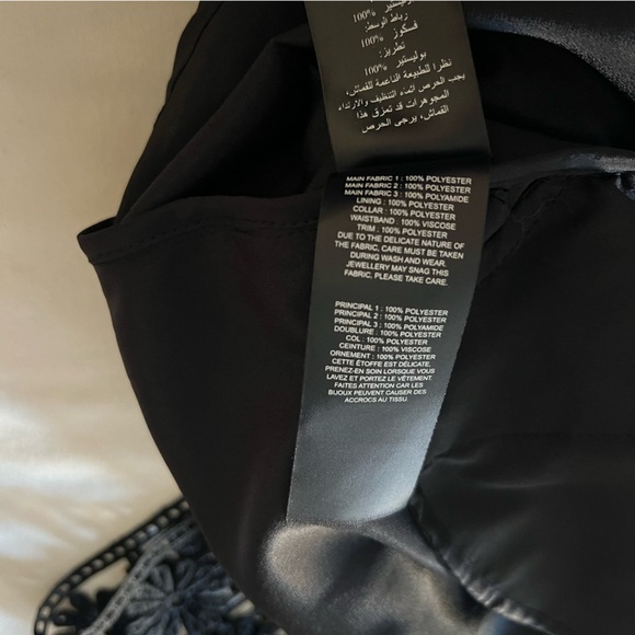 Self-Portrait Floral Lattice Lace Dress in Black - Picture 14 of 16